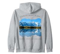 Tour Du Mont Blanc Grandes Caminatas por Europa Senderismo Hombres Mujeres Sudadera con Capucha