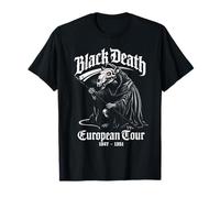 Tour Europeo de la Muerte Negra, Rata de la Plaga Reaper Skeleton Goth Camiseta
