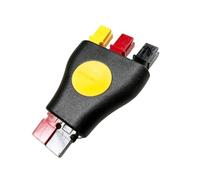 Tour Fit Adaptador de 3 vías Plug 'n' Play para PowaKaddy FW3 FW5 FW7 rojo/amarillo/negro, cable conector de batería de golf Anderson Plug