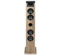 Tour haut-parleur - THOMSON - Noir/Bois - Bluetooth/CD/USB/SD, 60W, Radio FM, Télécommande, Alim. 230V