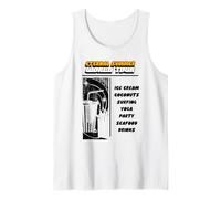Tour Mundial Eterno Verano Helado Coco Surf Yoga Camiseta sin Mangas