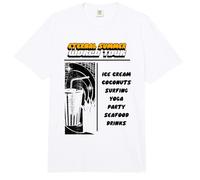 Tour Mundial Eterno Verano Helado Coco Surf Yoga Comfort Colors Adult Heavyweight T-Shirt