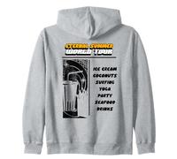 Tour Mundial Eterno Verano Helado Coco Surf Yoga Sudadera con Capucha