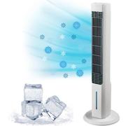 TOUR POLAR DELUXE - POWER TOWER Ventilador móvil de 4 niveles/Luz nocturna LED de 3 intensidades - VENTEO - Refrigerador evaporativo hasta 16 horas de enfriamiento