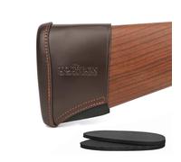 Tourbn Cantoneras de cuero genuino para escopeta y rifle de tiro con extensión de culata y insertos