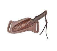 Tourbn TOURBON Funda de Cuero para Cuchillo Horizontal para cinturón, Funda EDC, Bolsa de Herramientas para Cuchillo Recto, Regalo Hecho a Mano para Hombres, T-LP00414