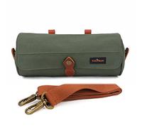 TOURBON Bolsa de bicicleta delantera para manillar Bolsa impermeable para bolsas de bicicleta - Verde