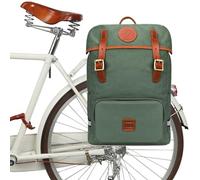 Tourbon Bolsa de Lona Impermeable para Bicicleta y portátil, Mochila para Asiento, Bandolera para Exterior, Viajes, Escuela