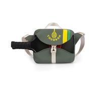 Tourbon - Bolsa deportiva de nailon impermeable con soporte para pala de pickleball y bolsillos con cremallera