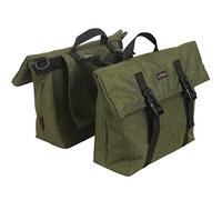 TOURBON - Bolsa Doble de Nylon para Bicicleta - Bolsa de Asiento Trasero de Moto