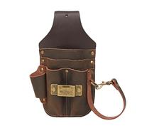 TOURBON - Bolsa organizadora de herramientas de cuero, soporte para herramientas de trabajo, cinturón para constructores, carpinteros, electricistas