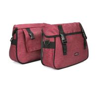 TOURBON Bolsas de Hombro de Nailon con Doble alforja para Bicicleta, portaequipajes Traseros para Motocicleta, Bolsa de Asiento Trasero