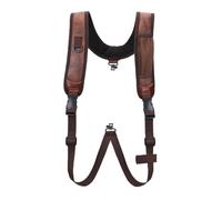 TOURBON Correa de Eslinga para Rifle de PU y Cuero Arnés Ajustable Tirantes de Caza Correa de Transporte de Arma con Eslabones Giratorios