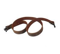 TOURBON Correa para Escopeta de Estilo Europeo con Eslinga para Rifle de Cuero Genuino de 3 mm (con pivotes)