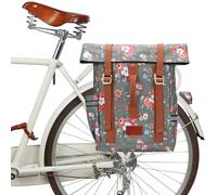 TOURBON - Mochila de lona impermeable para bicicleta, portátil, mochila de viaje, mochila escolar para viajes al aire libre