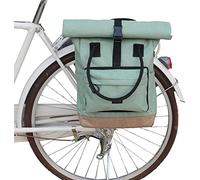 TOURBON Nylon Roll-Top Clip-on Market Shopper Bolsa Bicicleta Mochila Hombro Tote Bag