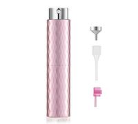 Toureal Aluminio 8ml Atomizador Perfume Recargable, Perfumador Dispensador de Viaje, Spray Pulverizador Pequeño para Colonia (Rosa)