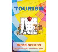 Tourism: Word Searches with Easy to Read Print about Tourism, Travel, Landmarks and More | 6x9 inches, 110 pages | 50+ Puzzles ... Gift for Vacations, Holidays and Free Times