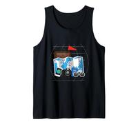 Tourist Spirit Day Costume Camera Pasaporte Guía turística Camiseta sin Mangas