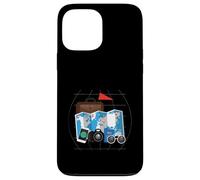 Tourist Spirit Day Costume Camera Pasaporte Guía turística Carcasa para iPhone 13 Pro Max