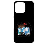 Tourist Spirit Day Costume Camera Pasaporte Guía turística Carcasa para iPhone 15 Pro Max