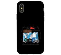 Tourist Spirit Day Costume Camera Pasaporte Guía turística Carcasa para iPhone X/XS