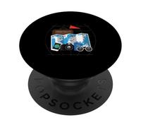 Tourist Spirit Day Costume Camera Pasaporte Guía turística PopSockets PopGrip Adhesivo