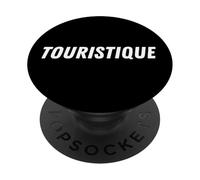 Touristique Costume French Tourism Travel To France Tourists PopSockets PopGrip Adhesivo