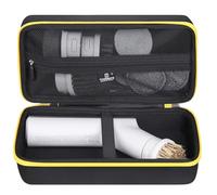 Tourmate Estuche rígido compatible con estropajo eléctrico inalámbrico HOTO, caja de viaje para cepillo de limpieza de baño (solo funda) (negro y amarillo)