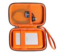 Tourmate Funda rígida Compatible con Disco Duro Externo LaCie Rugged Mini de 1 TB, 2 TB, 4 TB, 5 TB, Disco Duro portátil, Funda de Viaje para Thunderbolt USB 3.0 2.0 USB-C Externo (Solo Caja)