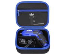 Tourmate Funda rígida de viaje para destornillador inalámbrico recargable SKIL de 4 V SD561802 - Bolsa protectora de transporte (solo funda) (negro y azul)