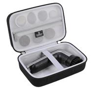 Tourmate Funda rígida para estropajo eléctrico inalámbrico HOTO Grip, almacenamiento compacto de viaje, carcasa de EVA a prueba de golpes, se adapta a 6 cabezales de cepillo y cable USB (negro, solo