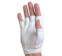 Tourna Guante de Tenis para Hombre, Medio, Dedo, Derecho, Blanco, número de Modelo: TGH-M-M-R