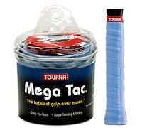 Tourna Mt-30-xlb Mega TAC Extra Tacky Overgrip Azul (Paquete de 30), Unisex, Unidad