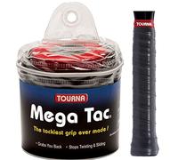 Tourna Mt-30-xlbk Mega TAC Extra Tacky Overgrip, Negro (Paquete de 30), Unisex, Unidad