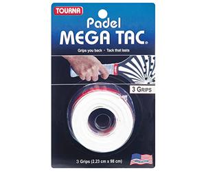 Tourna Padel Mega TAC Pack 3 Blanco