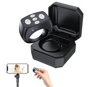 Tourner de Pages - Tocadiscos de control remoto inalámbrico Blue Tooth Short Video App - Botón Selfie del obturador remoto de la cámara Foto, clicker de desplazamiento para la Novela Foto de vídeo