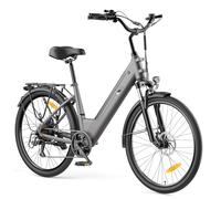 Touroll Bicicleta eléctrica, J1/J1 ST, Autonomía de 100km, Motor 45 NM, 15.6Ah Batería Desmontable, Bicicleta de montaña eléctrica (J2 ST-Gris)