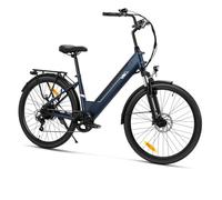 Touroll Bicicleta eléctrica, J1/J2 ST, Autonomía de 100km, Motor 45 NM, 15.6Ah Batería Desmontable, Bicicleta de montaña eléctrica (J2 ST-Azul)