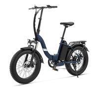 Touroll Bicicleta Eléctrica, S2 Pro 20"×4.0" Fat Tire E-Bike con Batería 48V 15Ah Extraíble, Autonomía 150 km, 7 Velocidades, Asistencia al Pedaleo, Bici Eléctrica Plegable Hombre y Mujer, IPX4
