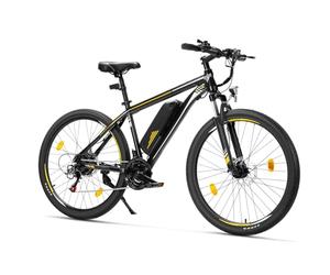 Touroll Bicicleta eléctrica, U1 26", Autonomía de 65 km, Motor 45Nm, 13Ah Batería Desmontable, Bicicleta de montaña eléctrica