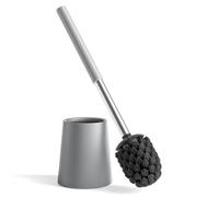 TOURRAMIT Escobillas de Baño de Acero Inoxidable 304: Escobilla WC Duradera y Fiable, Moderna Escobillero Baño, Cabezal Reemplazable, Ideal para el Hogar, La Oficina y el Hotel (Gris Mate)