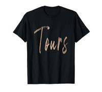 Tours France Diseño Elegante Vintage Camiseta