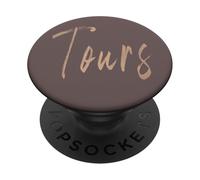 Tours France Diseño Elegante Vintage PopSockets PopGrip Adhesivo