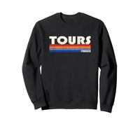 Tours France Retro 70s 80s Style Sudadera