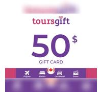 ToursGift Gift Card 50 CAD Key - CANADA