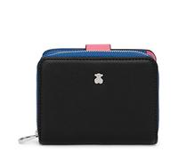 TOUS 2001689951, Billetera New Dubai Saf Tri Negro Pequeña Mujer, Talla Única