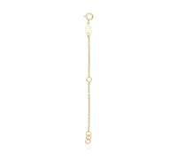 TOUS Alargador de Collar para Mujer con Baño de Oro 18 Kt sobre Plata de Primera Ley, 10 cm de Largo, Colección Basics