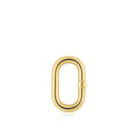 TOUS Anilla Mediana para Mujer con Baño de Oro 18 KT sobre Plata de Primera Ley, Colección Hold Oval