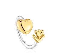 Tous - Anillo Abierto Bicolor Tous Flechazo Talla 14